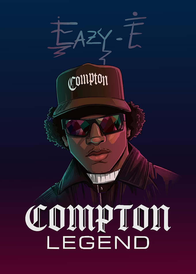 Eazy-E Compton Legend Digital Portrait