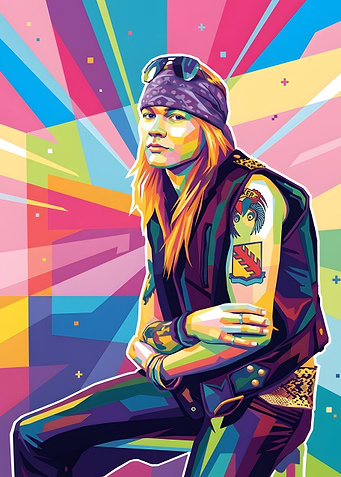 Axl Rose Pop Art Portrait