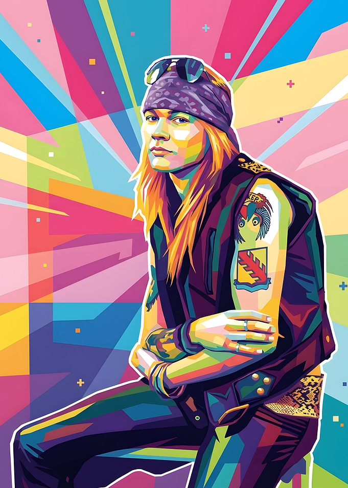 Axl Rose Pop Art Portrait
