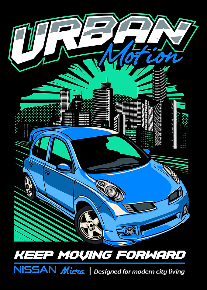 Nissan Micra Urban Motion Graphic