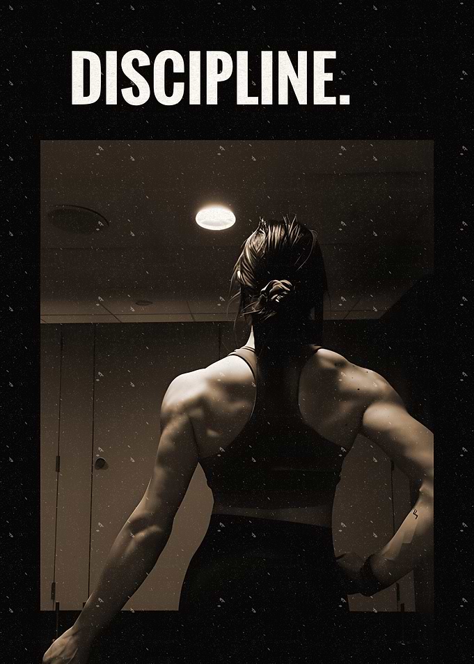 Discipline Fitness Motivation Poster