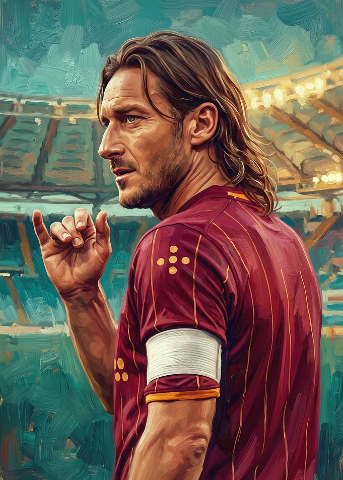Francesco Totti AS Roma Portrait