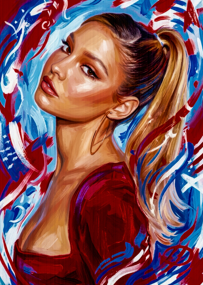 Abstract Portrait of a Young Woman