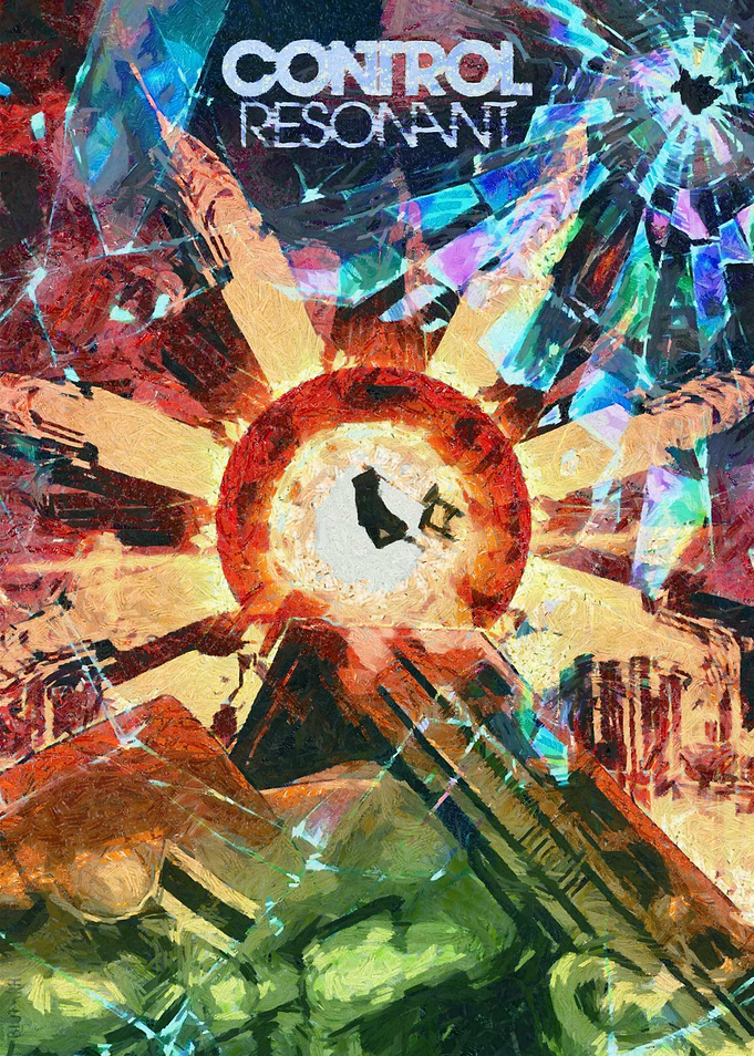 Control Resonant Abstract Gaming Poster