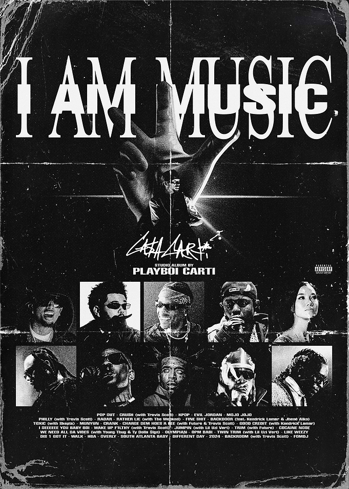 Playboi Carti I Am Music Poster