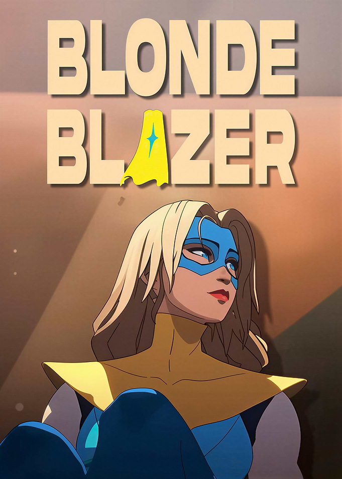 Blonde Blazer Night Talks Poster