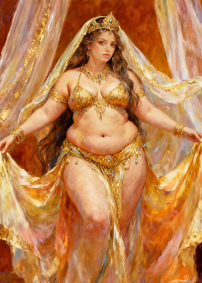 Voluptuous Golden Dancer