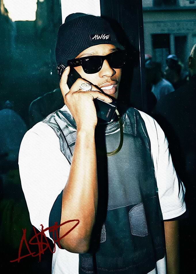 ASAP Rocky on the phone