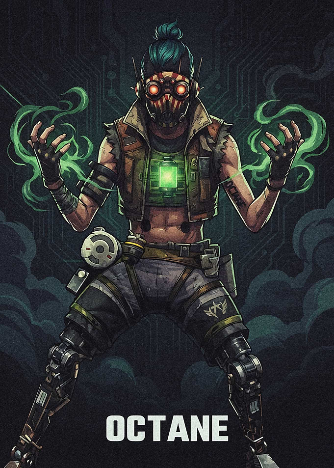 Apex Legends Octane Character Poster