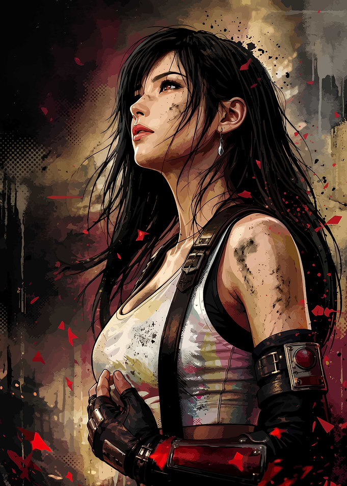 Tifa Lockhart Final Fantasy Portrait