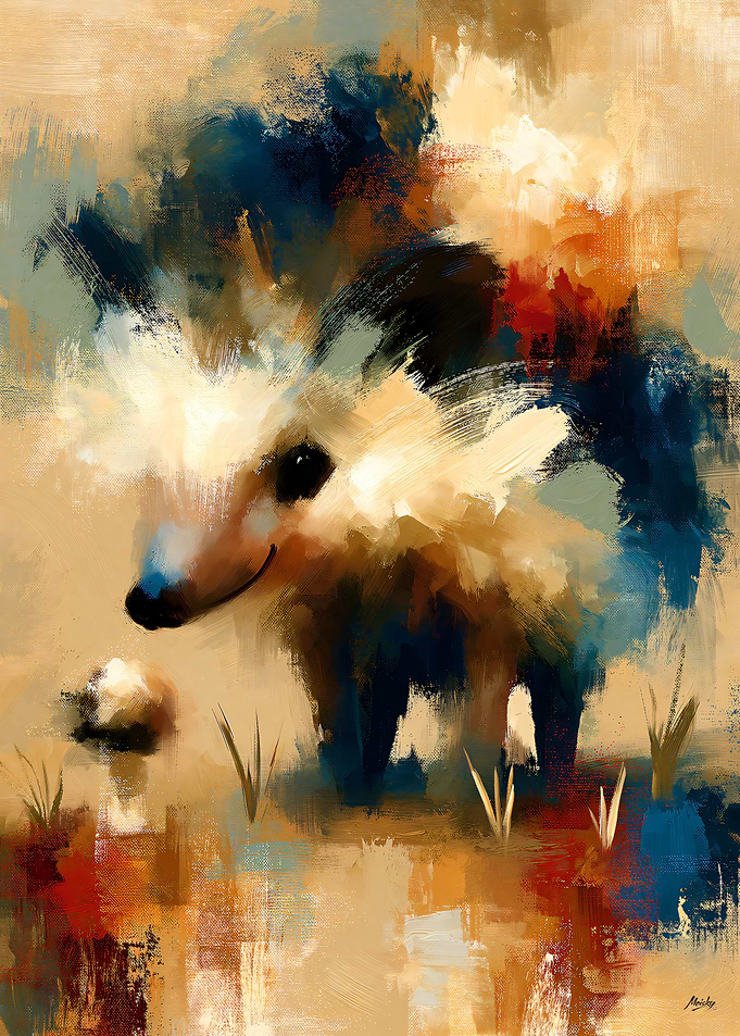 Kawaii Animal Reveries No. 06 – Harinezumi Mushroom Friend