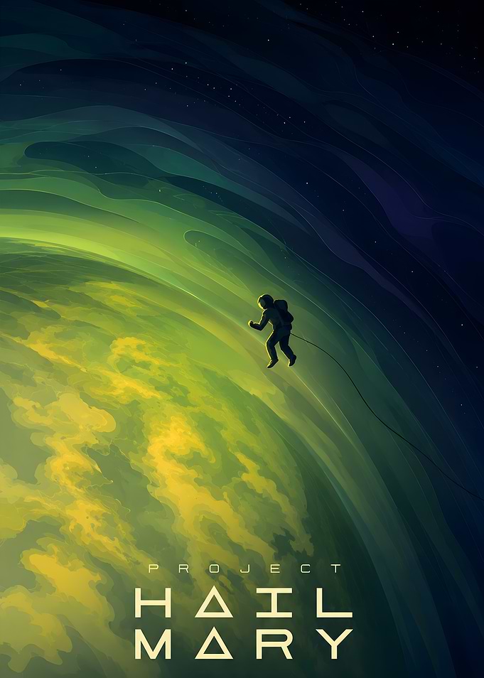 Project Hail Mary Space Poster