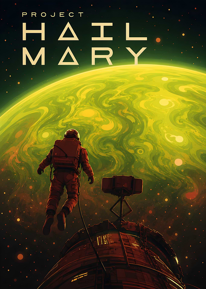Project Hail Mary Space Poster