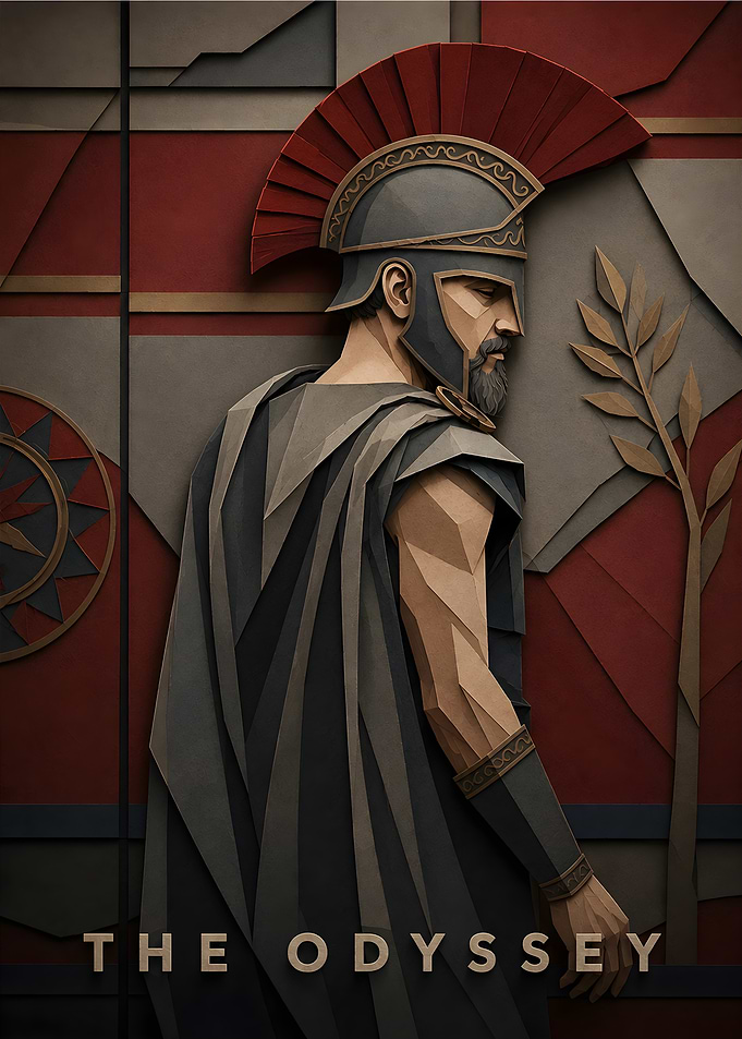 The Odyssey Spartan Warrior Poster