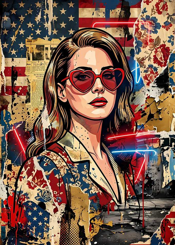 Lana Del Rey Pop Art Portrait