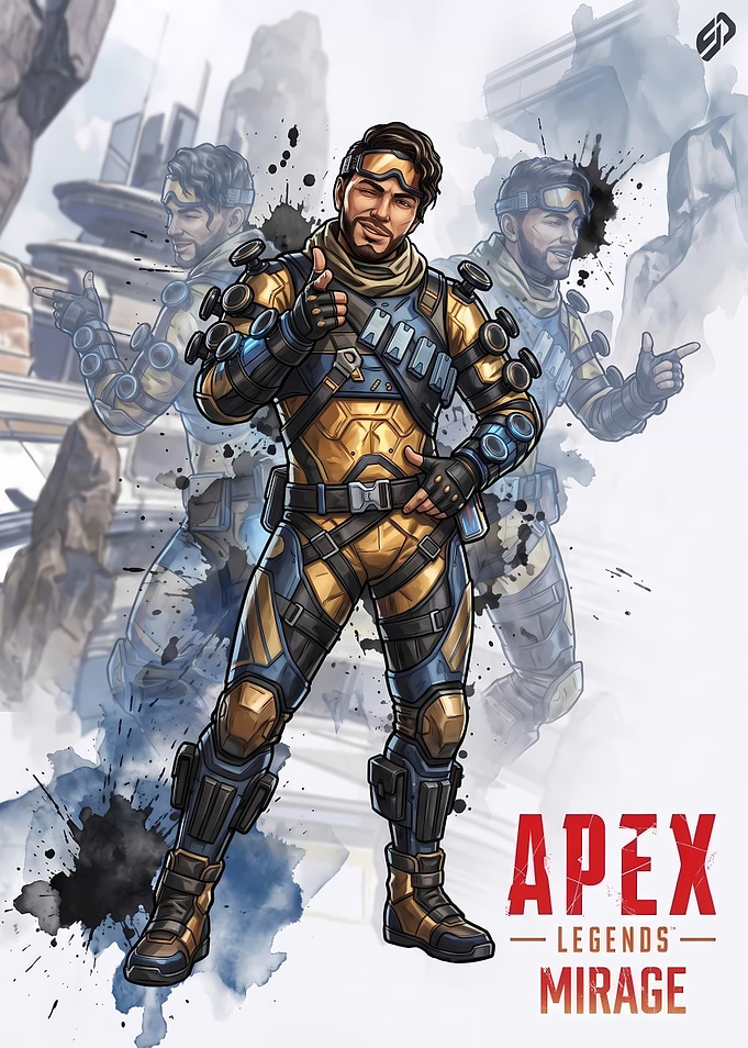 Apex Legends Mirage Character Poster