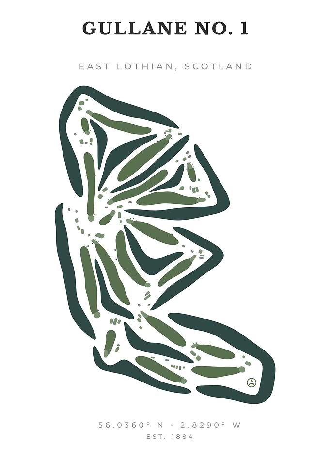 Gullane No. 1 Golf Course Map