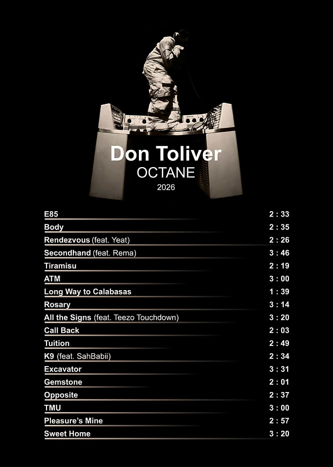 Don Toliver Octane Poster