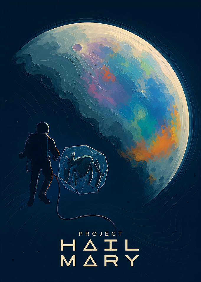 Project Hail Mary Space Poster
