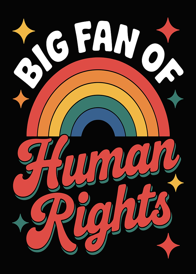 Big Fan of Human Rights Graphic