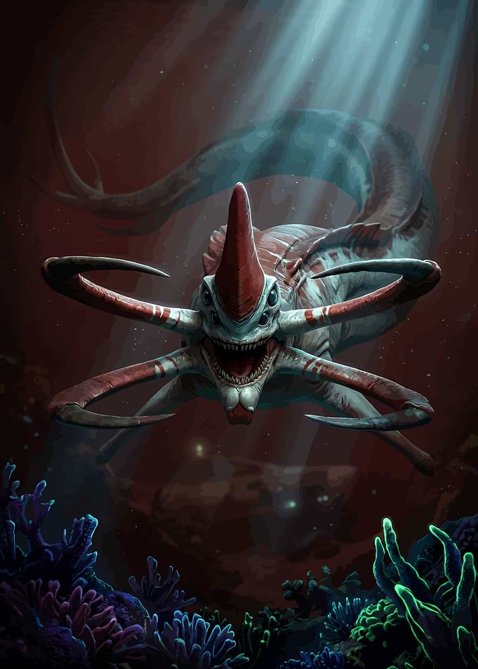 Reaper Leviathan from Subnautica