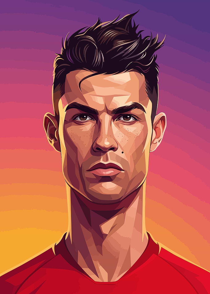 Cristiano Ronaldo Vector Portrait