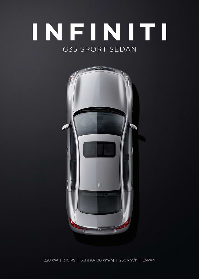 Infiniti G35 Sport Sedan Top View