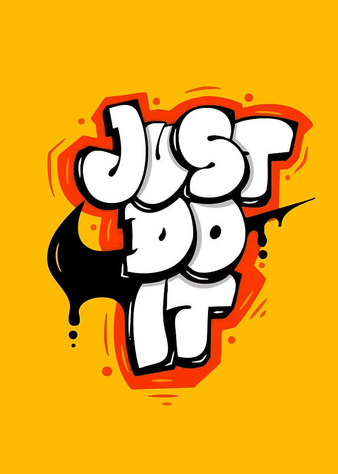 Just Do It Graffiti Art