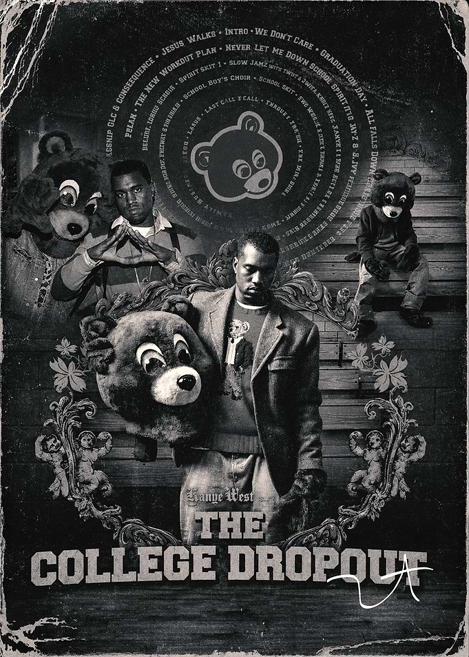 Kanye West The College Dropout Poster
