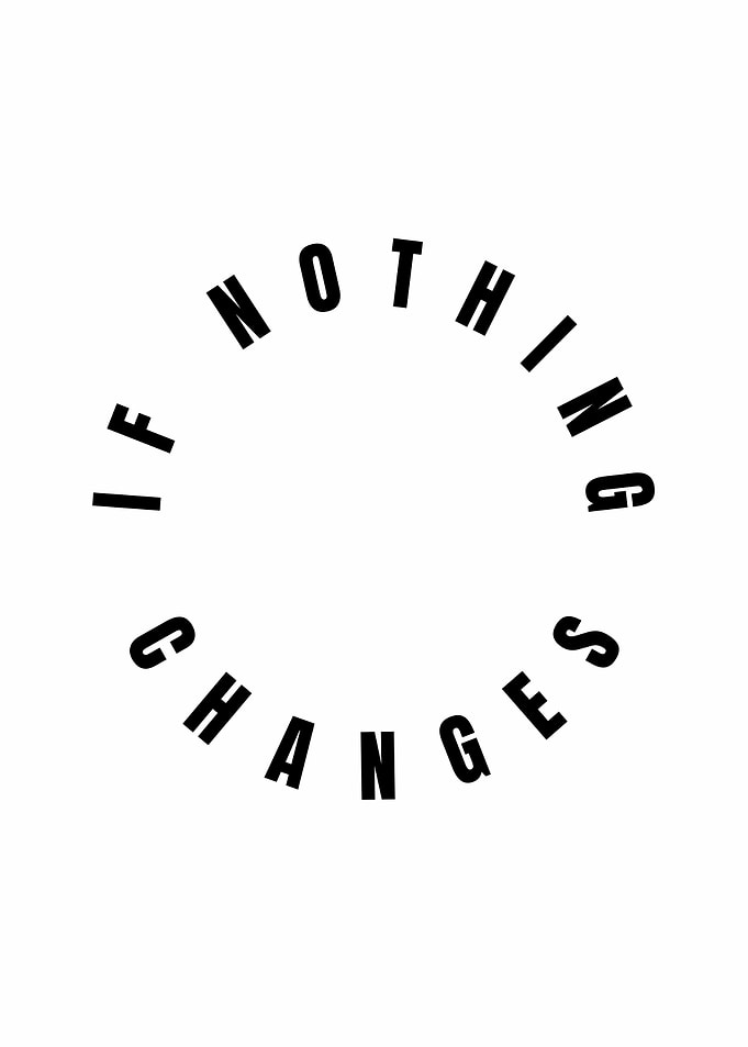 If Nothing Changes Quote Poster