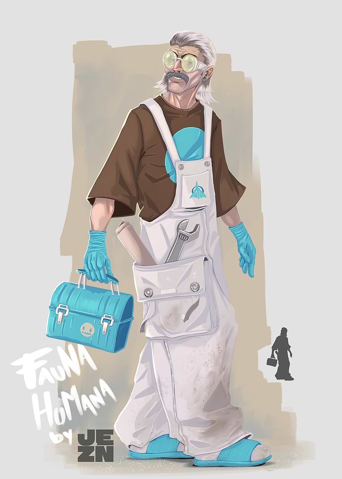 Fauna Humana Character Concept Art