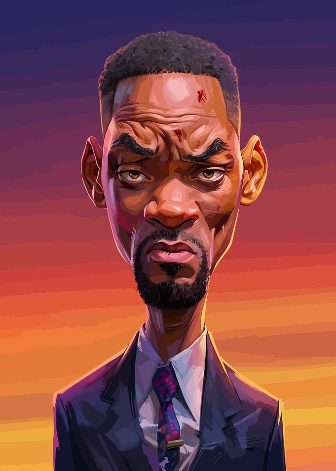 Caricature of Will Smith