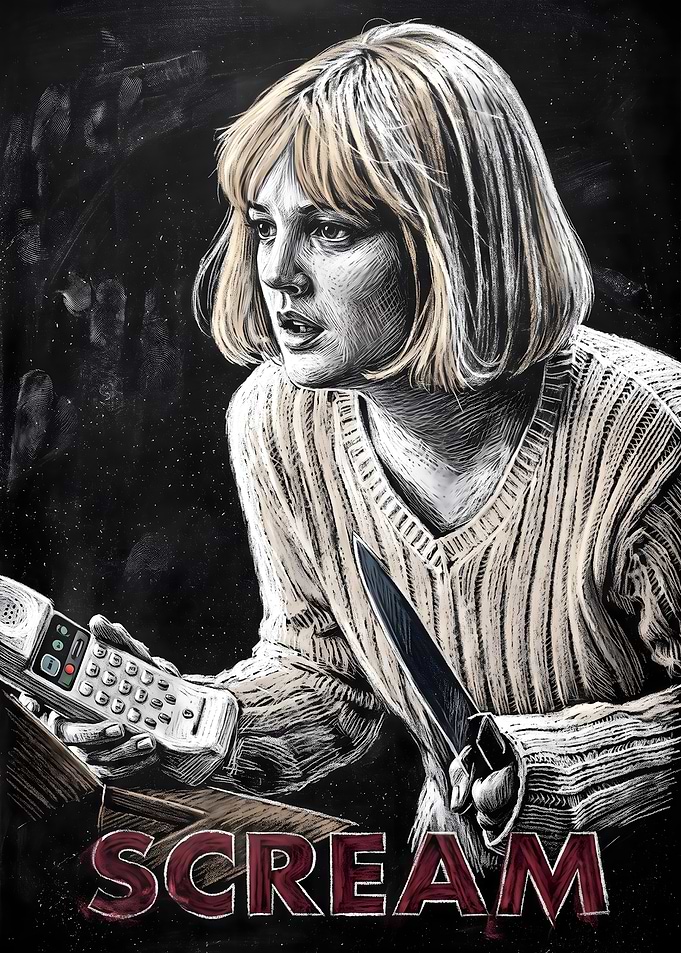 Casey Becker Scream Movie Poster Art