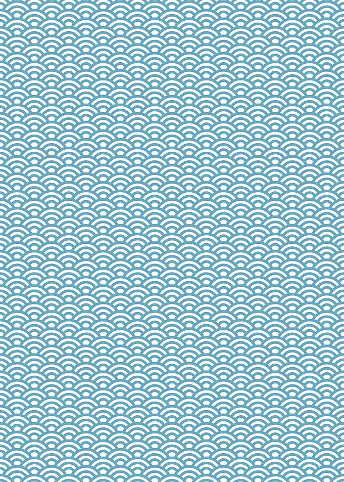 Traditional Japanese Seigaiha Wave Pattern