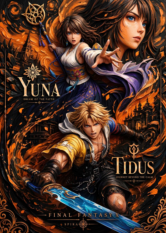 Final Fantasy X Yuna and Tidus