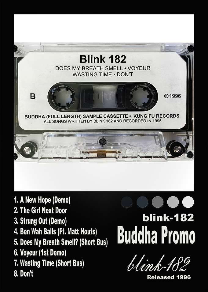 Blink-182 Buddha Promo Cassette Poster