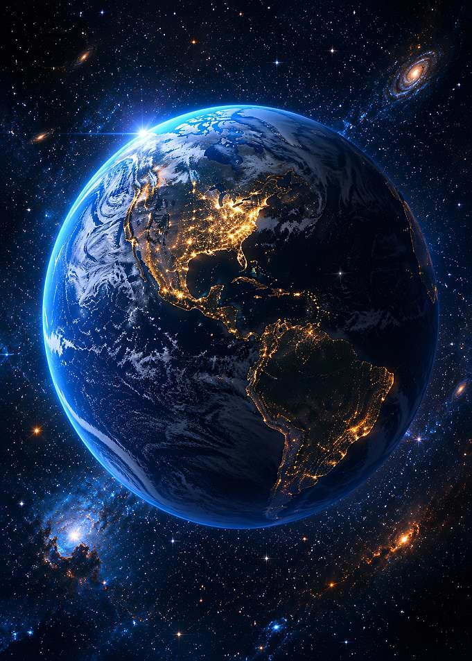 Earth at Night from Space