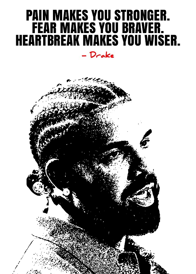 Drake Inspirational Quote Poster