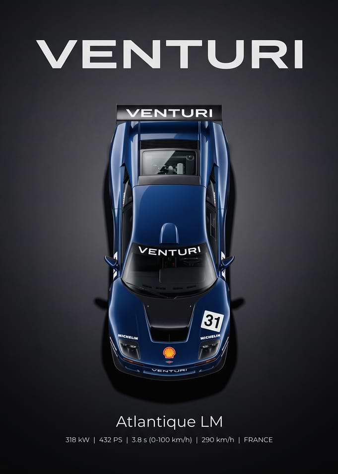 Venturi Atlantique LM Racing Poster