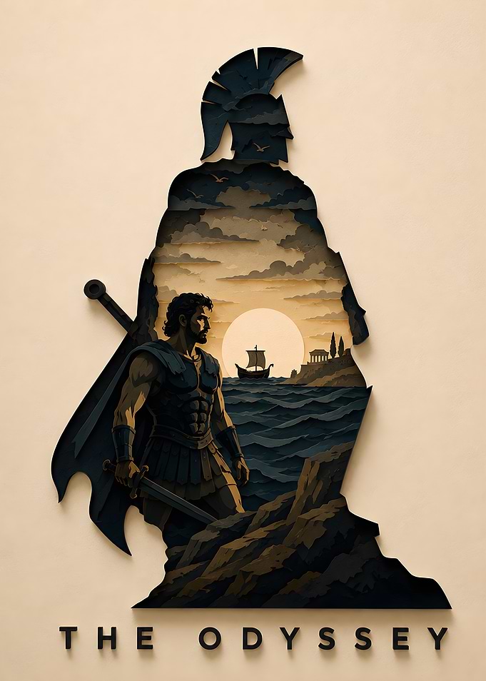 The Odyssey Paper Poster