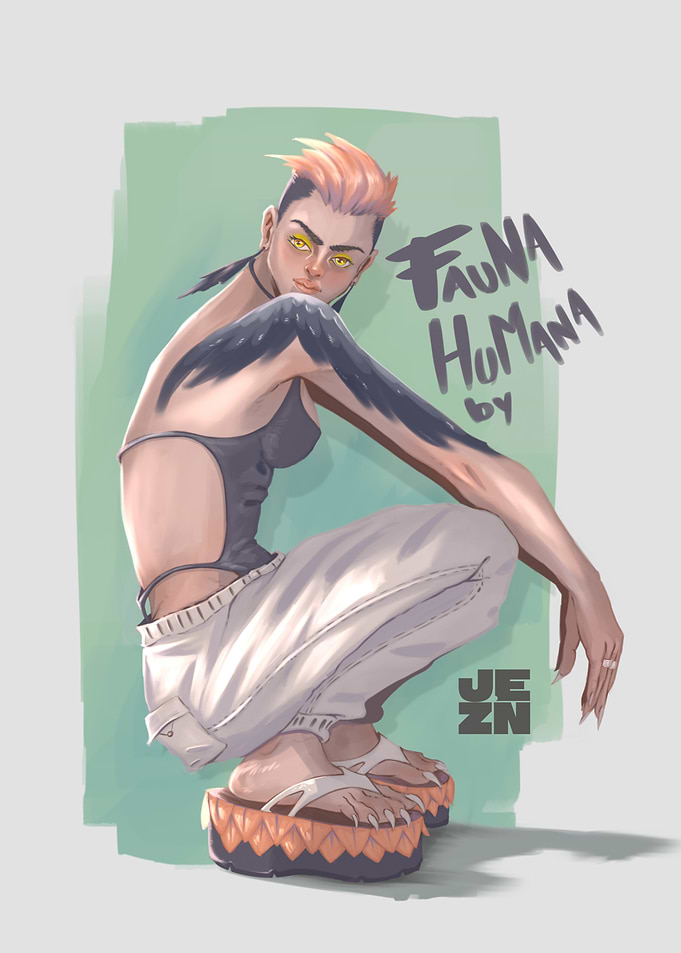 Fauna Humana Character Illustration