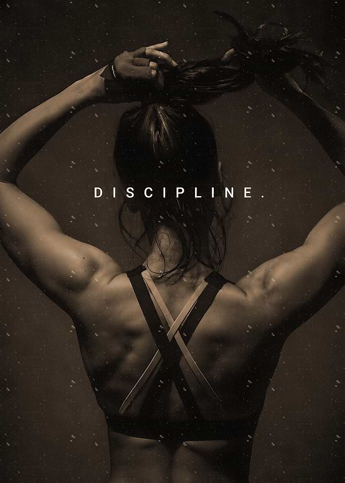 Discipline Fitness Motivational Poster