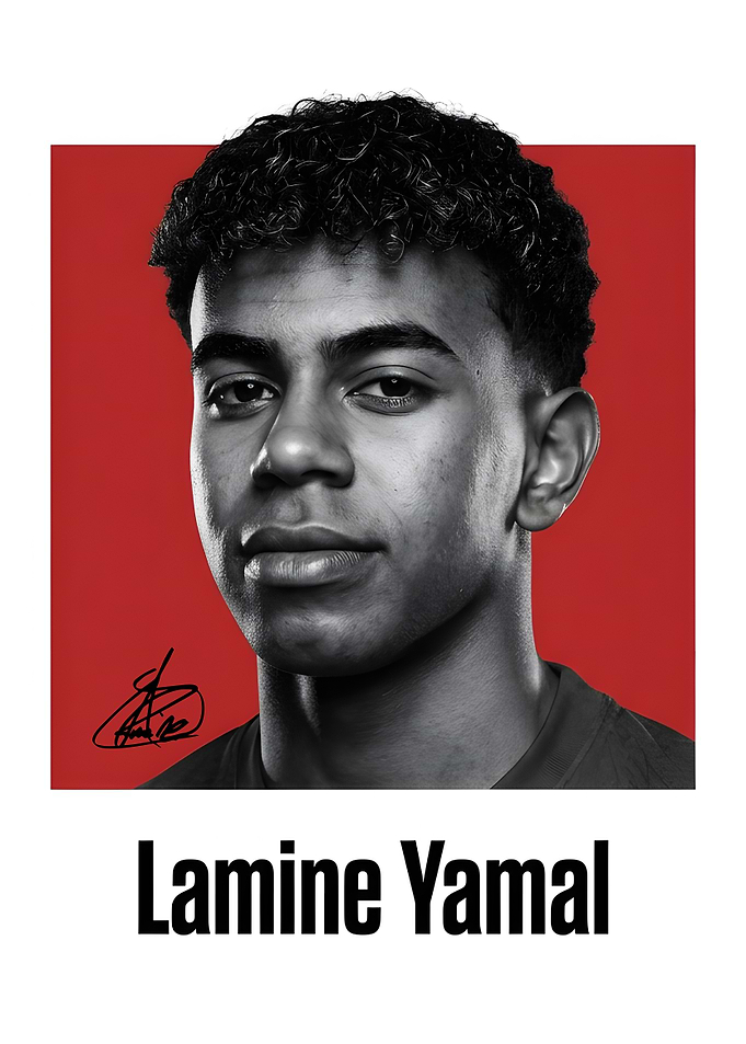 Lamine Yamal Portrait Poster