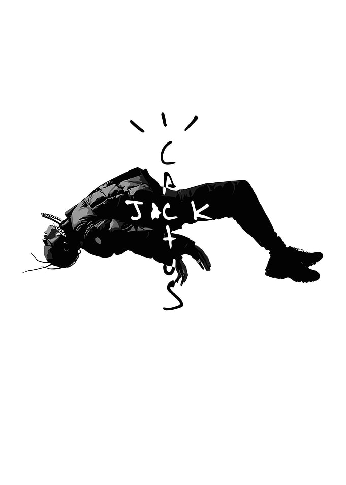 Travis Scott Cactus Jack Silhouette Art