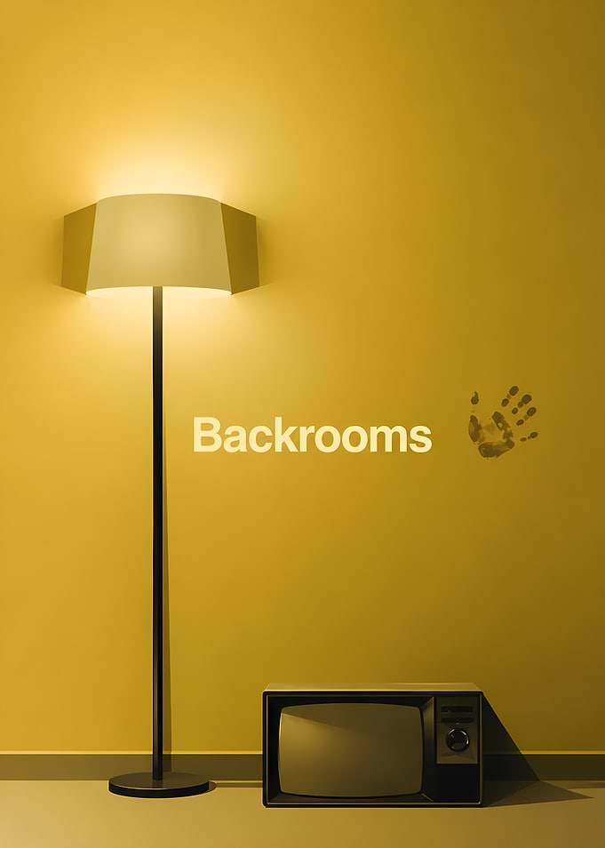 Backrooms Minimalist Yellow Room Poster