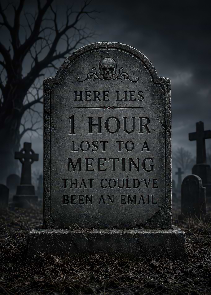 Tombstone for a Pointless Meeting