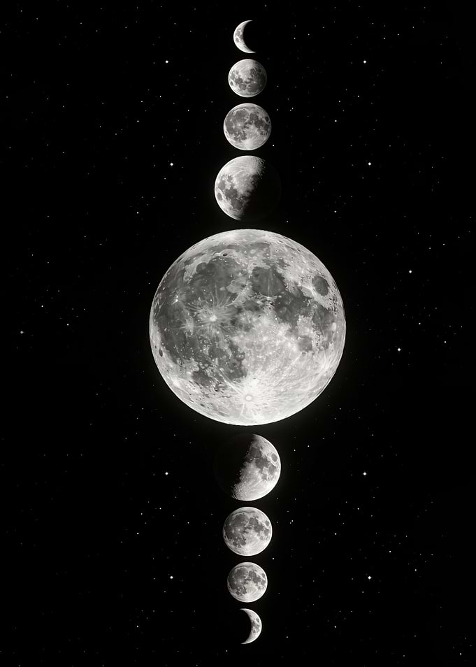 Vertical Moon Phase Alignment