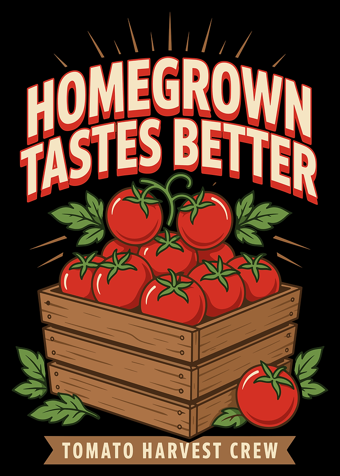 Homegrown Tastes Better Tomato Harvest Design