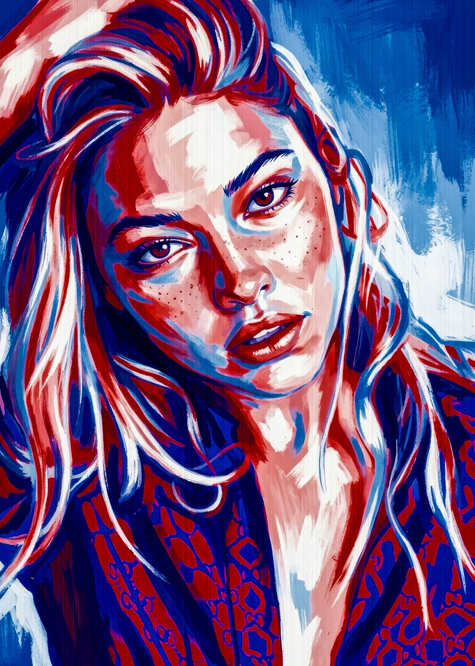 Stylized Portrait of a Woman