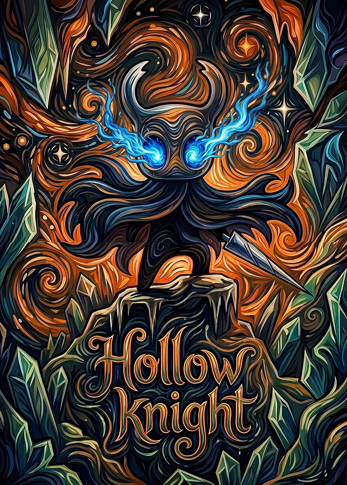 Hollow Knight Swirling Energy Poster